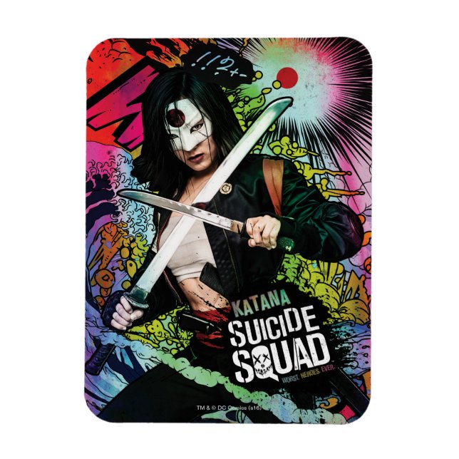 Suicide Squad | Katana Character Graffiti Magnet (Vertikal)