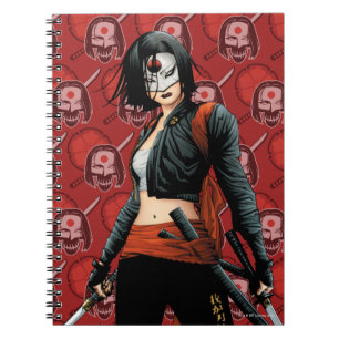 Suicide Squad Katana Comic Buchkunst Notizblock