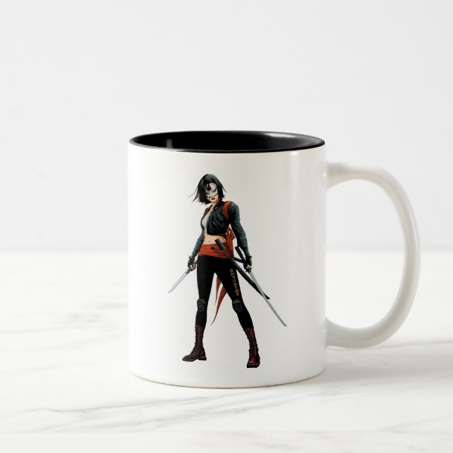 Suicide Squad | Katana Comic Buchkunst Zweifarbige Tasse (Rechts)