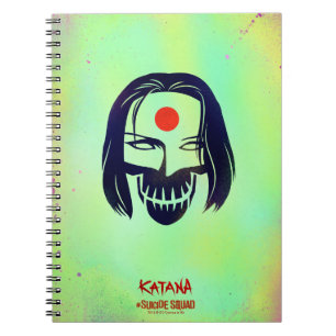 Suicide Squad   Katana Head Icon Notizblock