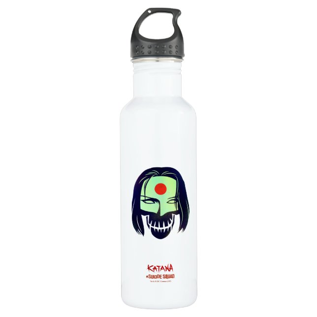 Suicide Squad | Katana Head Icon Trinkflasche (Vorderseite)