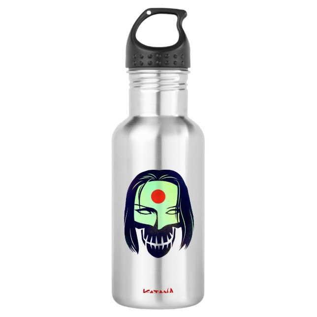 Suicide Squad | Katana Head Icon Trinkflasche (Vorderseite)