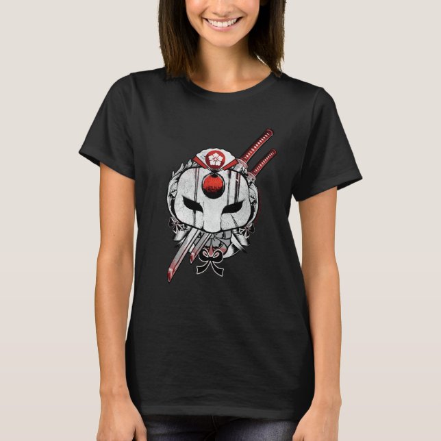 Suicide Squad | Katana Mask & Schwerter Tattoo Art T-Shirt (Vorderseite)