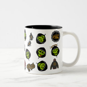 Suicide Squad Killer Croc Emoji Pattern Zweifarbige Tasse