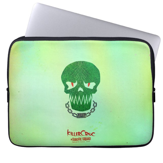 Suicide Squad | Killer Croc Head Icon Laptopschutzhülle (Vorderseite)