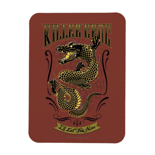 Suicide Squad | Killer Croc Tattoo Magnet (Vertikal)