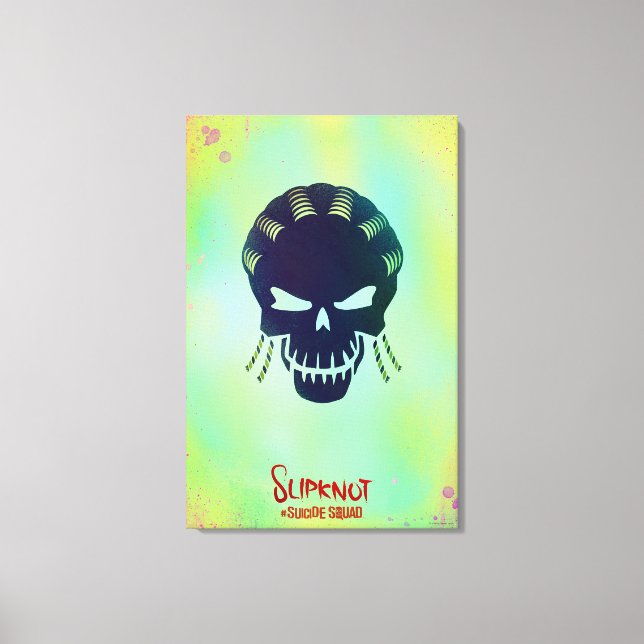 Suicide Squad | Kopf-Symbol für Slipknot Leinwanddruck (Vorderseite)