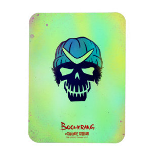Suicide Squad   Kopf-Symbol von Boomerang Magnet