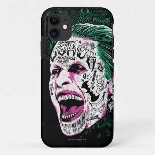 Suicide Squad Lächeln Joker Kopf Sketch iPhone 11 Hülle