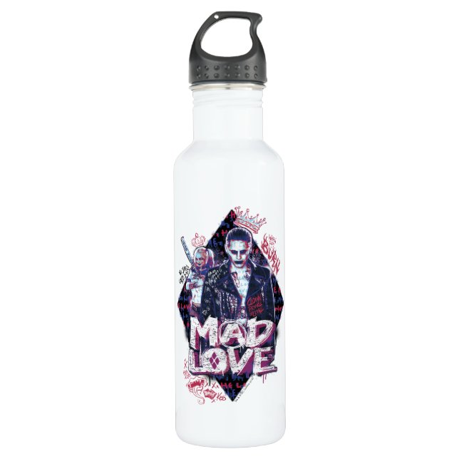 Suicide Squad Mad Love Edelstahlflasche (Vorderseite)