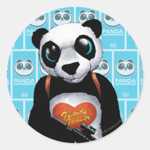 Suicide Squad Panda Runder Aufkleber