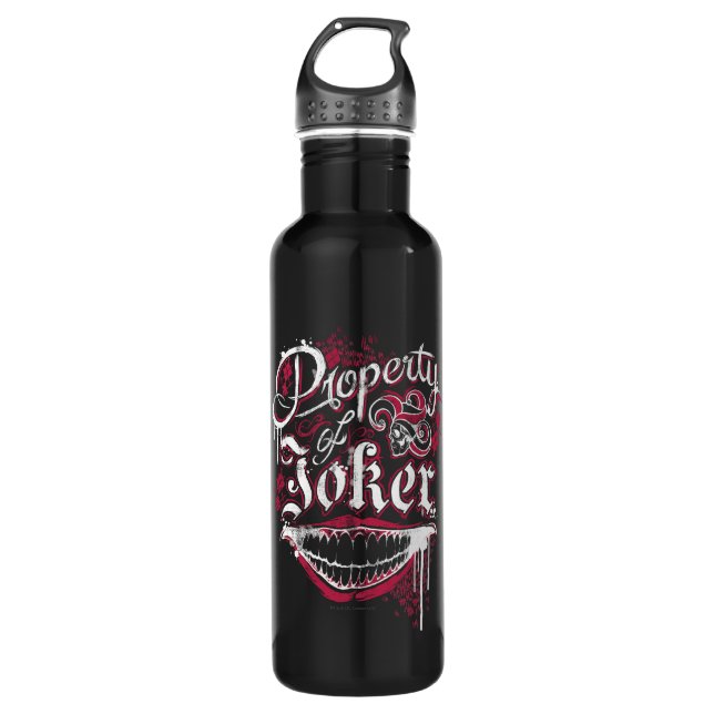 Suicide Squad Property of Joker Edelstahlflasche (Vorderseite)