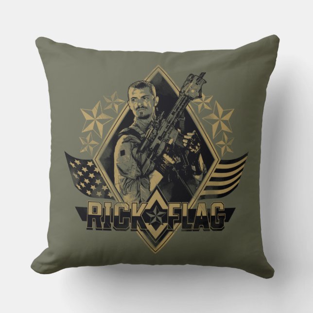 Suicide Squad | Rick Flag Abzeichen Kissen (Vorderseite)