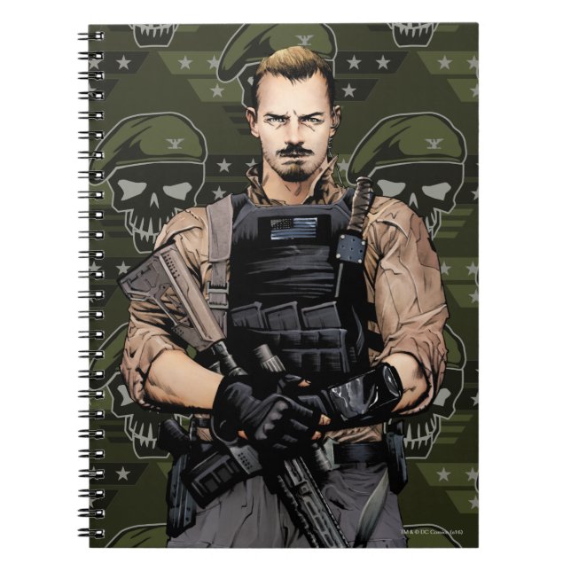 Suicide Squad | Rick Flag Comic Book Art Notizblock (Vorderseite)