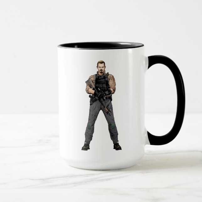 Suicide Squad | Rick Flag Comic Book Art Tasse (Rechts)