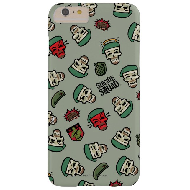 Suicide Squad | Rick Flag Emoji Muster Case-Mate iPhone Hülle (Rückseite)