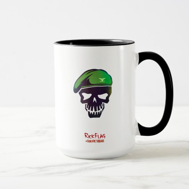 Suicide Squad | Rick Flag Head Icon Tasse (Rechts)