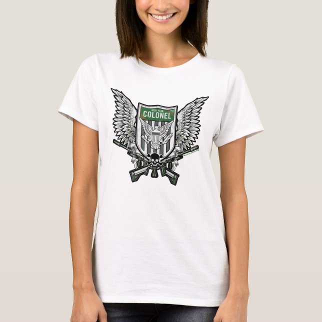 Suicide Squad | Rick Flag Winged Wappen Tattoo Art T-Shirt (Vorderseite)