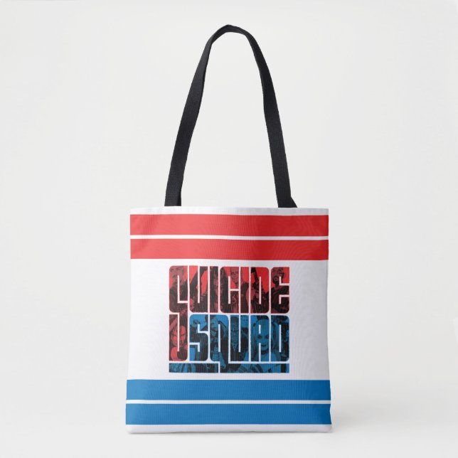 Suicide Squad | Rote und blaue Logos Tasche (Vorderseite)