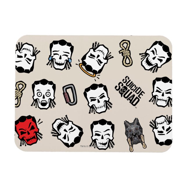 Suicide Squad | Slipknot Emoji Pattern Magnet (Horizontal)