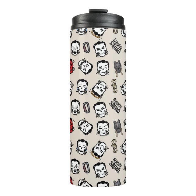 Suicide Squad | Slipknot Emoji Pattern Thermosbecher (Vorderseite)