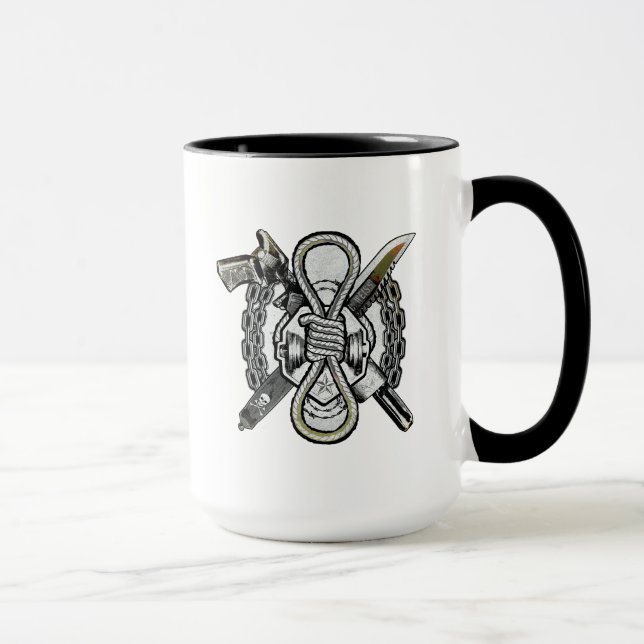 Suicide Squad | Slipknot Waffen Tattoo Art Tasse (Rechts)