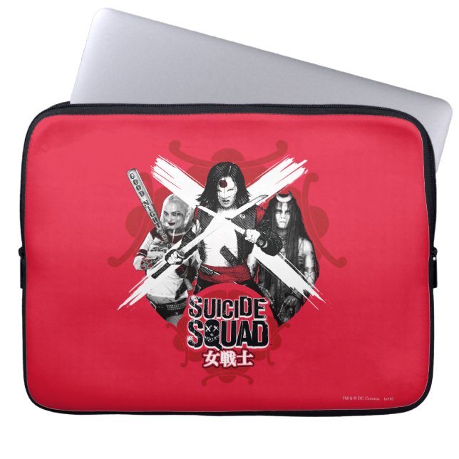 Suicide Squad | Squad Girls "Female Warrior" Laptopschutzhülle (Vorderseite)