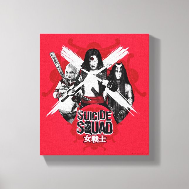 Suicide Squad | Squad Girls "Female Warrior" Leinwanddruck (Vorderseite)