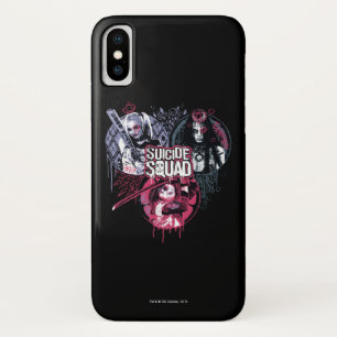 Suicide Squad Squad Girls Graffiti Abzeichen iPhone X Hülle