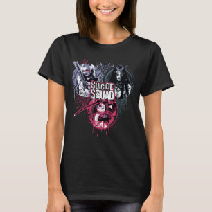Suicide Squad   Squad Girls Graffiti Abzeichen T-Shirt