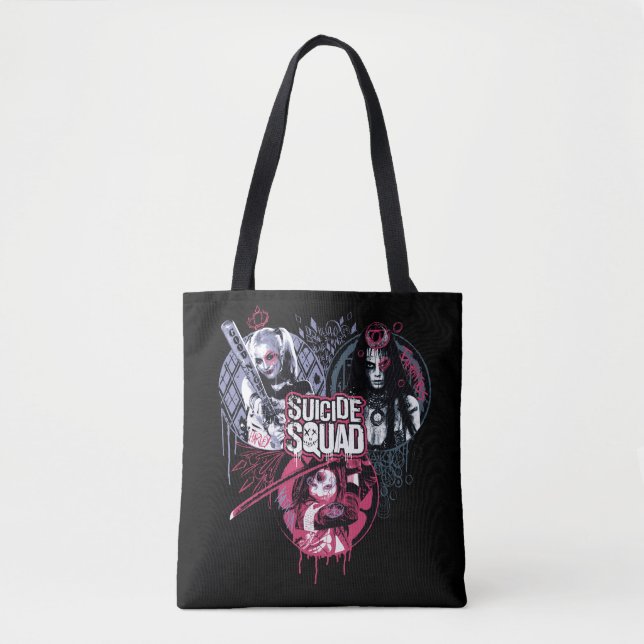 Suicide Squad Squad Girls Graffiti Badges Tasche (Vorderseite)