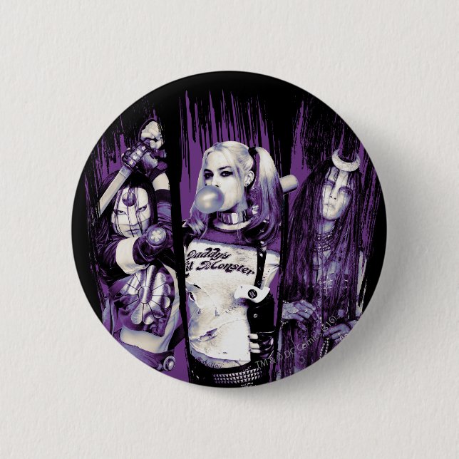 Suicide Squad | Squad Girls "In Squad We Trust" Button (Vorderseite)