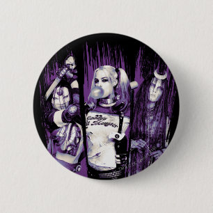 Suicide Squad Squad Girls "In Squad We Trust" Button