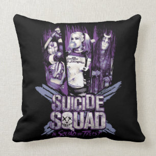 Suicide Squad Squad Girls "In Squad We Trust" Kissen