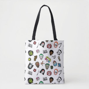 Suicide Squad   Suicide Squad Emoji Pattern Tasche