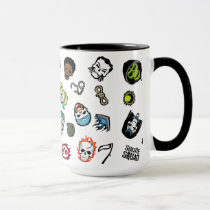 Suicide Squad   Suicide Squad Emoji Pattern Tasse