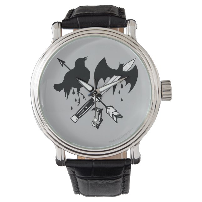 Suicide Squad | Symbol für Joker Armbanduhr (Vorderseite)