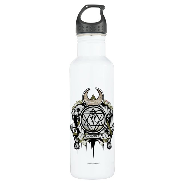 Suicide Squad | Symbole der Verzauberung Tattoo Ar Edelstahlflasche (Vorderseite)