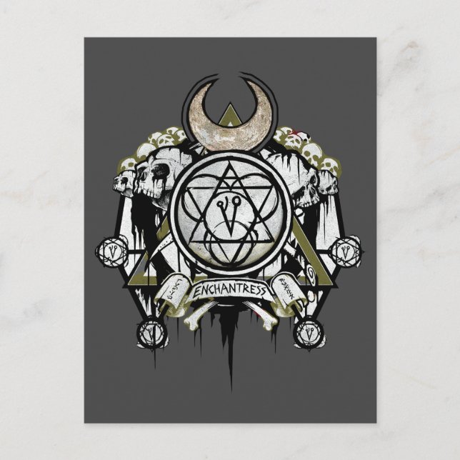 Suicide Squad | Symbole der Verzauberung Tattoo Ar Postkarte (Vorderseite)