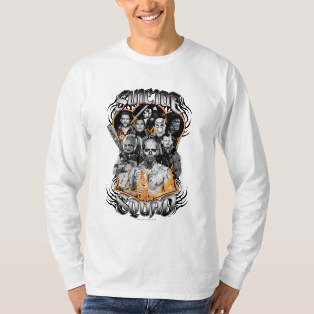 Suicide Squad | Task Force X Stamm Tattoo T-Shirt (Vorderseite)