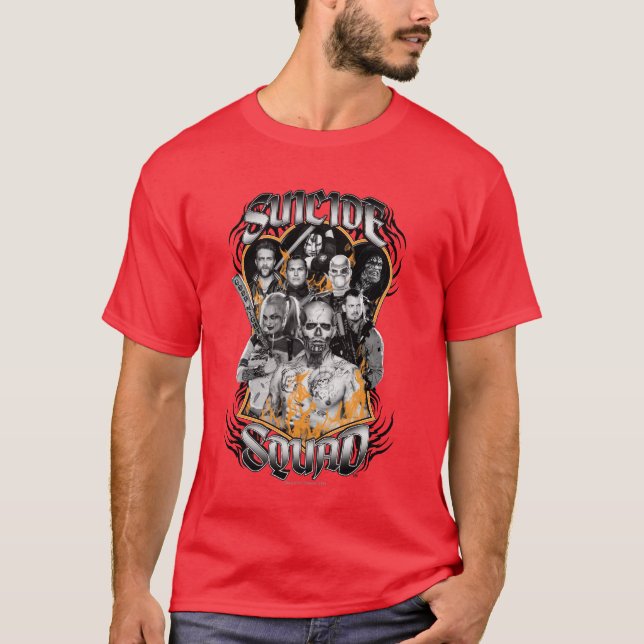 Suicide Squad | Task Force X Stamm Tattoo T-Shirt (Vorderseite)