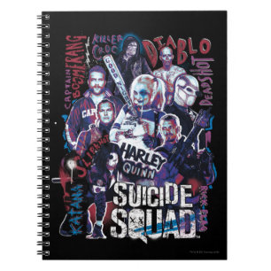 Suicide Squad Task Force X Typografy Foto Notizblock