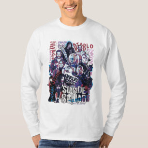 Suicide Squad   Task Force X Typografy Foto T-Shirt