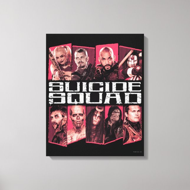 Suicide Squad | Taskforce X Group Emblem Leinwanddruck (Vorderseite)