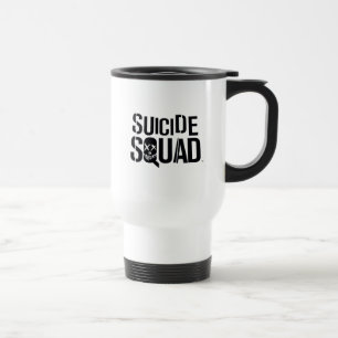 Suicide Squad   Weißes Logo Reisebecher