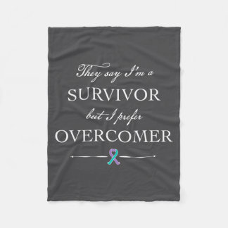 Suicide Survivor - I Prefer Overcomer Fleecedecke
