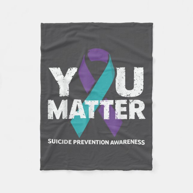 Suicides Prevention Shirts Suicide Awareness  Fleecedecke (Vorderseite)
