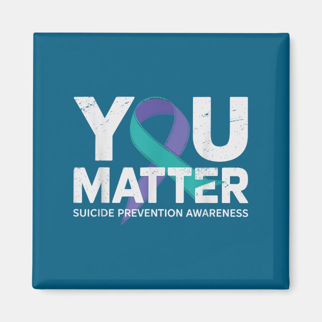 Suicides Prevention Shirts Suicide Awareness  Magnet (Vorne)