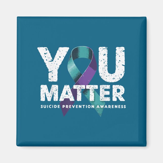 Suicides Prevention Shirts Suicide Awareness  Magnet (Vorne)