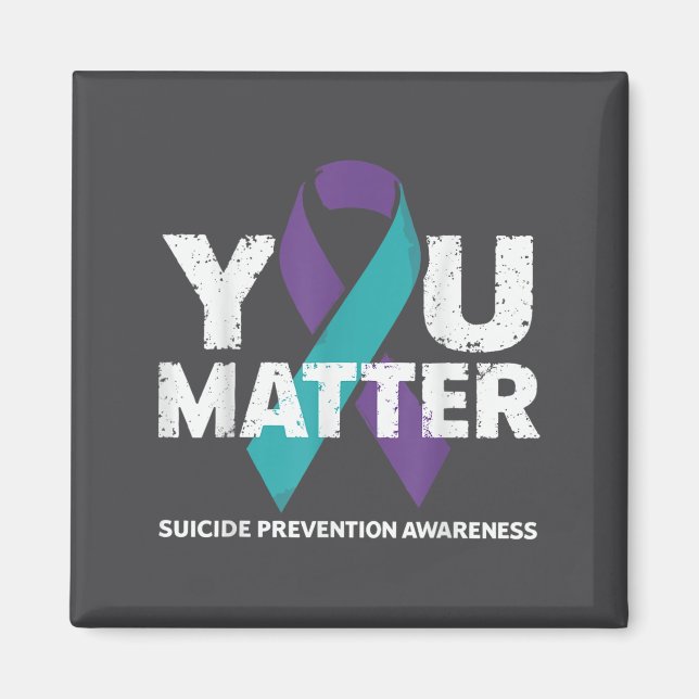 Suicides Prevention Shirts Suicide Awareness  Magnet (Vorne)